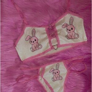 Pink bunny top